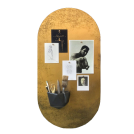 Sticker magnétique Oval Or + Pot ICO + 5 magnets