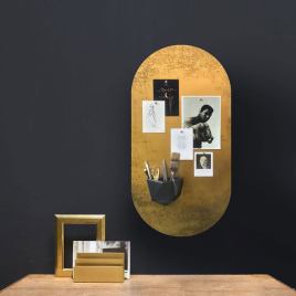 Sticker magnétique Oval Or + Pot ICO + 5 magnets