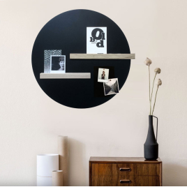 Tableau noir magnétique + Porte-Photos SHELF + 4 magnets