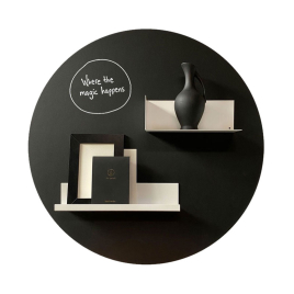 Tableau noir magnétique avec porte-photos et étagère