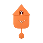 Orange Modern Cuckoo Wall Clock