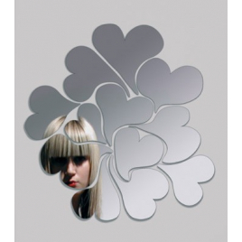 Miroir mural Coeurs I Love me Ich & Kar pour Domestic sur LaCorbeille.fr