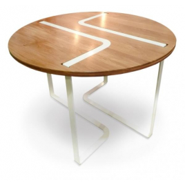 Table design Sangle ronde design Jocelyn Deris pour LaCorbeille.fr