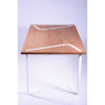 Table - bureau design rectangulaire en chêne et métal laqué sur LaCorbeille.fr