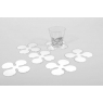White "Orchid" Coaster