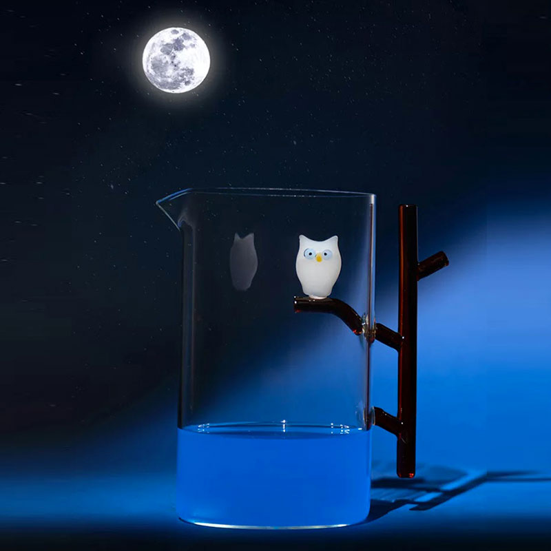 Carafe eau originale avec hibou