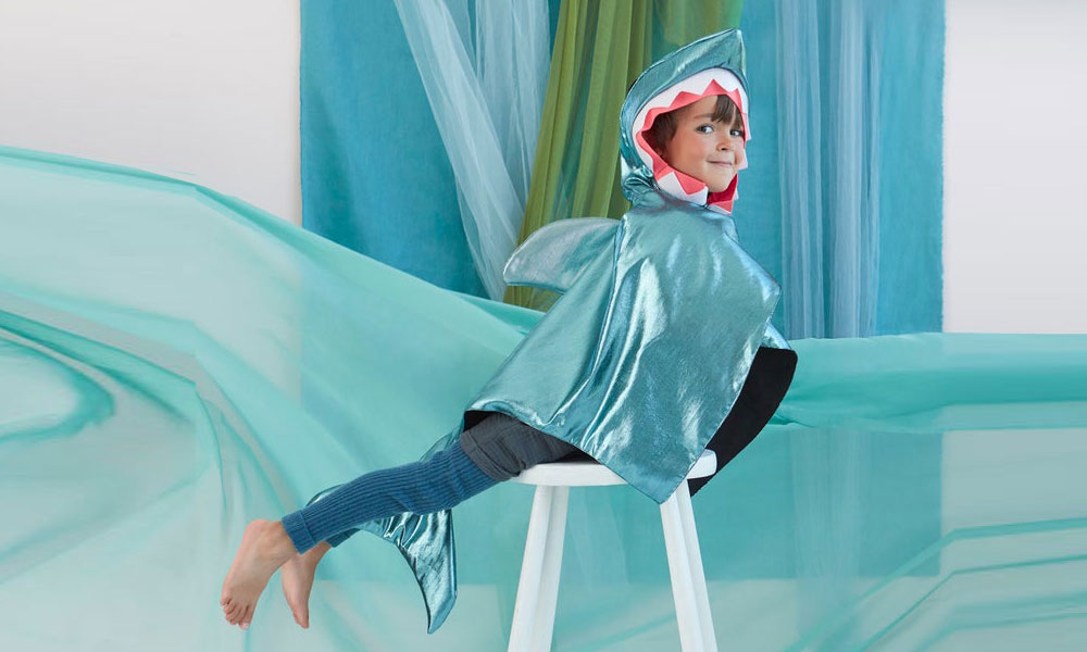 Costume de requin design pour enfant de 3 à 6 ans