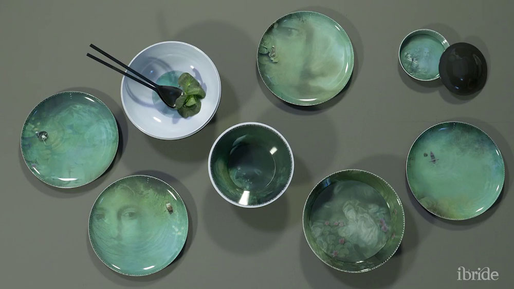 Service de table avec influence asiatique Yuan design Ibride