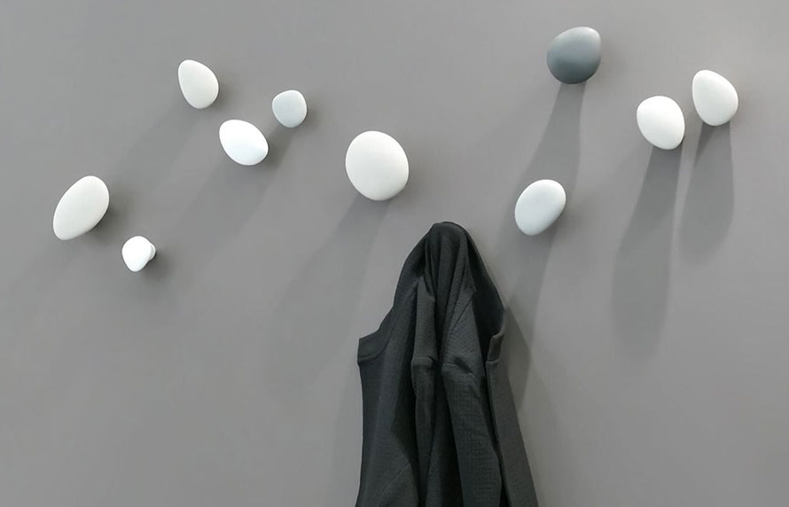 Déco Inspiration naturelle - Patères Galet design Maomi