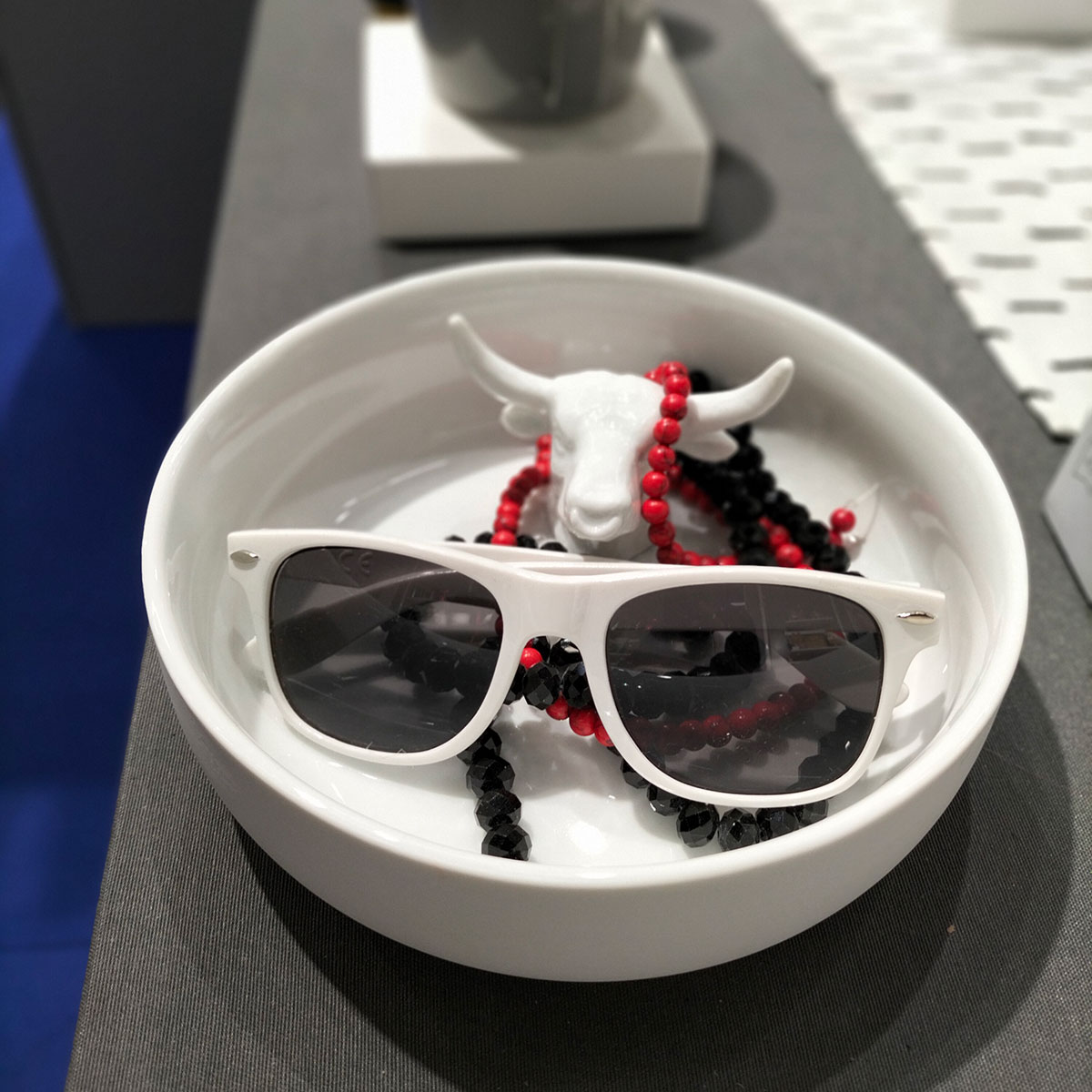 Coupelle - vide-poche avec tête de taureau